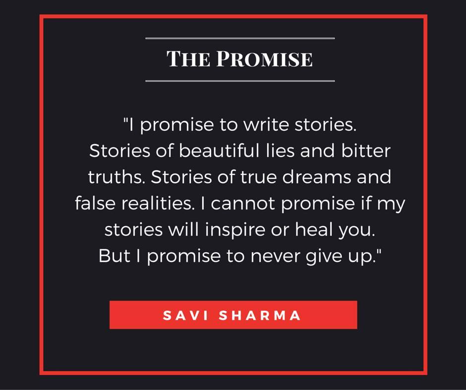 savi sharma everyone has a story promise