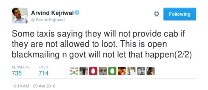 tweet kejri 3