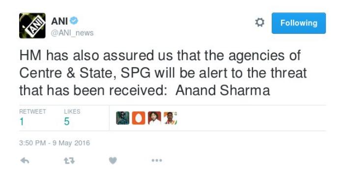 rahul threat