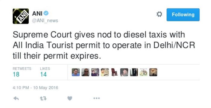 Diesel taxi