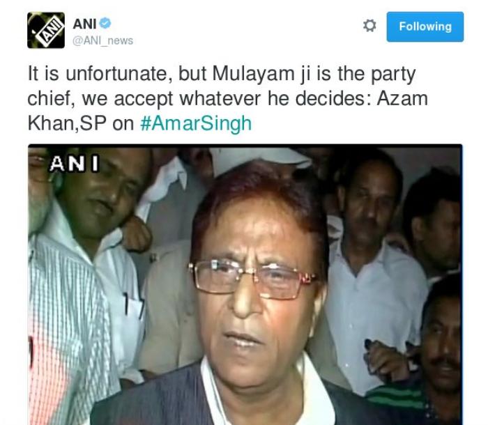 azam on mulayam