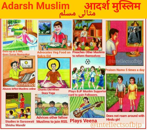 After #adarshliberal, here comes a veena-playing #adarshmuslim who 'praises NaMo 5 times a day' 