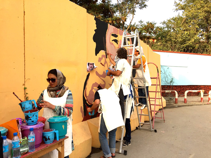 In pictures: Kabul's artistic vigilantes are combating war with street art   