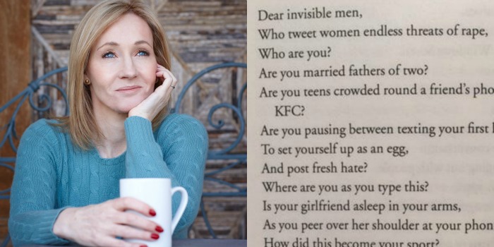 Attention Anonymous Trolls! Muggle queen JK Rowling has a message for you 