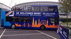 Indian community in UK launches 'Modi Express' bus 
