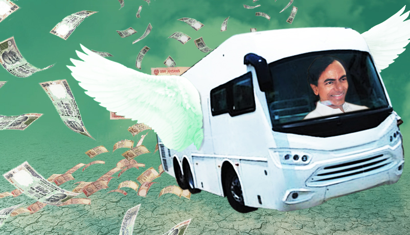 KCR's 5 crore bus & 3 crore yagya a cruel joke on Telangana's farmers 