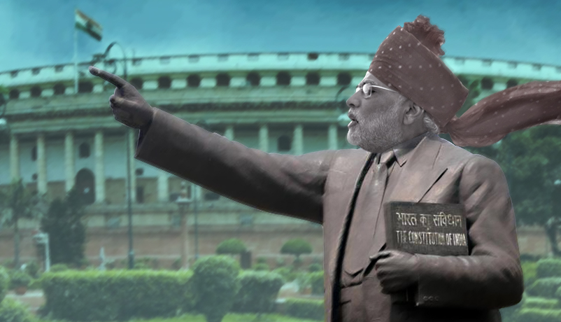 Why Modi is so desperate to own the constitution, and Ambedkar 