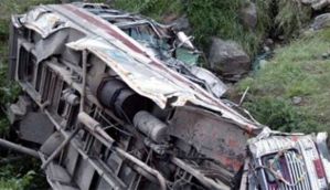 Eight children die in UP as train rams school bus at unmanned crossing 