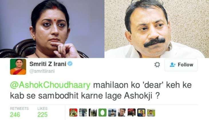 Beyond the 'Dear': Ashok Choudhary needs to see the irony in his attack on Smriti Irani 