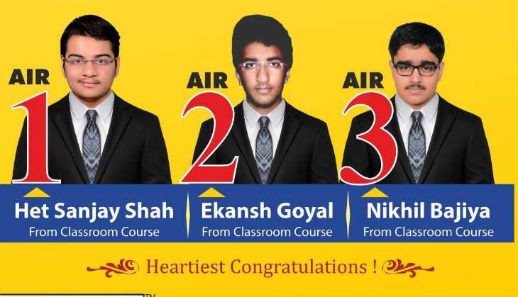 NEET 2016 toppers: Gujarat's Het Shah gets AIR 1, Ekansh Goyal  AIR 2, Nikhil Bajiya AIR 3 