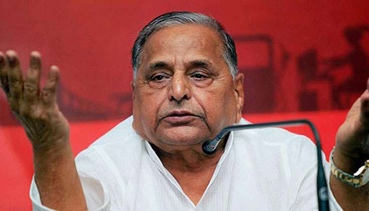 SP supremo Mulayam Singh Yadav addresses media 