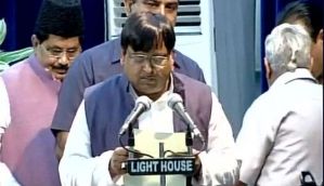 UP Cabinet expansion: Gayatri Prasad Prajapati takes oath as Cabinet Minister 