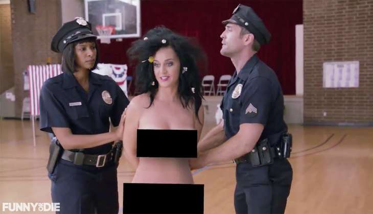 Watch: Katy Perry's bizarre naked plea to coax America to vote this November 