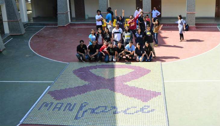 IIM Indore students attempt to create world's largest condom mosaic with 4964 packets 