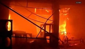 Delhi: 100 shops affected after fire breaks out in Kamla Market