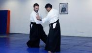 No kiddin'. That's Rahul Gandhi doing Aikido