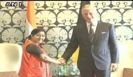 Belgium's King Philippe meets EAM Sushma Swaraj