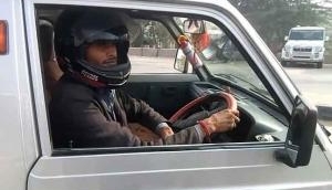 Driving a car in Bharatpur? Wear a helmet!