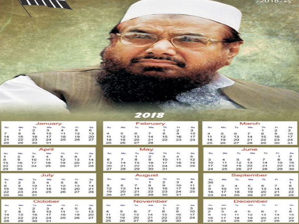 Pak newspaper issues calendar with Hafiz Saeed on it