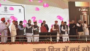 PM Modi in Barmer; says Cong and drought are 'twin brothers'
