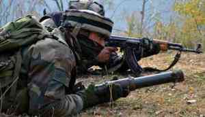 gunfight between terrorists and security forces