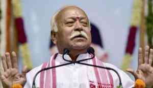 RSS chief Mohan Bhagwat addresses karyakartas at Vijaydashmi event, says 'Center should bring law to build Ram Mandir'