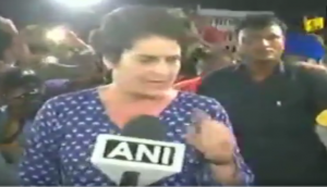 Kathua, Unnao rape case: Priyanka Gandhi loses her cool at journalists and Congress workers during midnight candlelight march at India Gate; see video