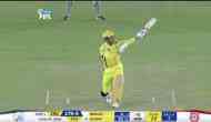 IPL 2018: Dhoni hit a magical one-handed six despite his back-pain; see video