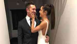 Australian fitness trainer Kayla Itsines shared engagement photos with Tobi Pearce on Instagram