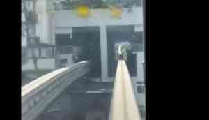 Watch Video: Thrilling roller coaster ride through an apartment by this subway train in China