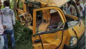 Kushinagar Bus-Train Accident: People protests over the 13 school kid death; Principal of Divine Public school held