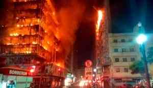 Brazil Fire: Skyscraper collapses in blazing inferno, leaving resident screaming for help