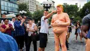 Last surviving naked statue of Trump goes for auction at $28000