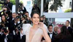 Kendall Jenner goes braless in another sizzling semi-sheer outfit for second time at Cannes 