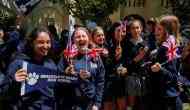 Los Angeles's students at Catholic Immaculate Heart High School honor alumna Meghan Markle ahead of royal wedding