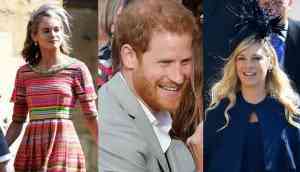 When Prince Harry's ex-girlfriends Chelsy Davy and Cressida arrive at royal wedding, see their expression