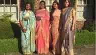 India sari-clad women make a splash at royal wedding