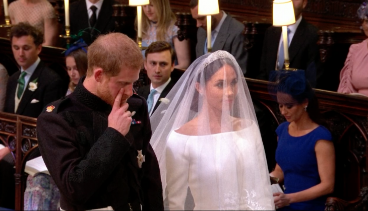 Royal Wedding: Prince Harry wiped away tears as the Duchess of Sussex ...