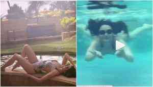 Naagin 3 actress Karishma Tanna sizzles in swimming and underwater photoshoot, see video