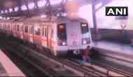 Shocking! 21-year-old man crosses Delhi Metro track, alert driver gave him narrow escape; see video