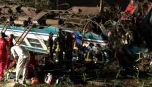 2 killed, 20 injured as train derails, plows into truck in Italy