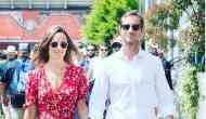  Duchess of Cambridge's sister Pippa Middleton flaunts her tiny baby bump with husband James Matthews at French Open 