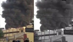 Massive fire breaks out at rubber factory in Delhi's Malviya Nagar, blaze spreads to school; 80 fire engines were rushed Air Force Joins Ops