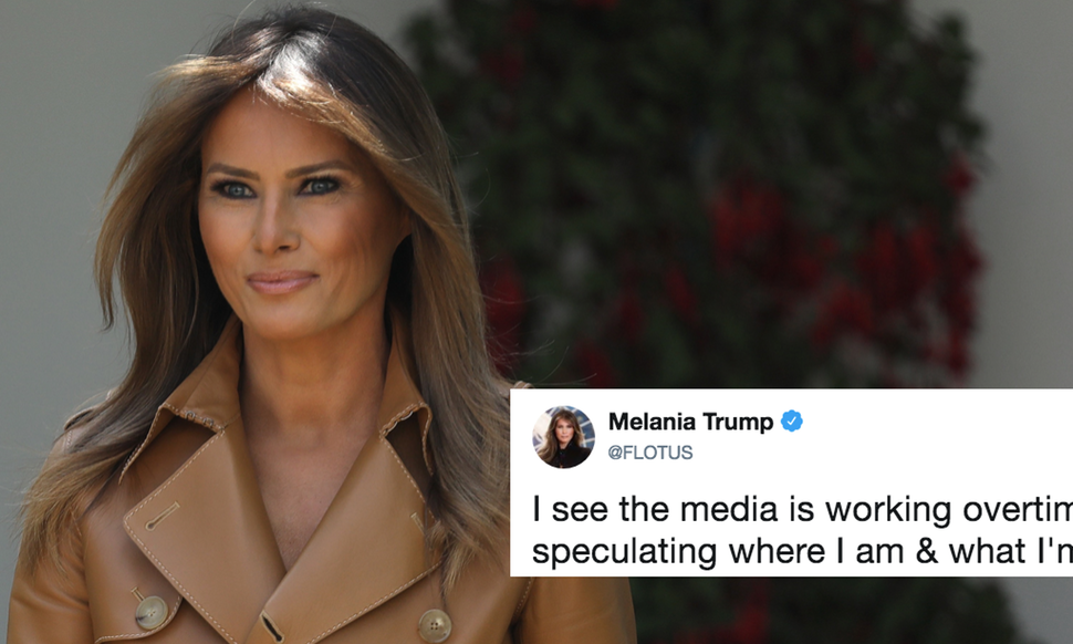 Melania Trump back to White House, tweets 20 days after last public appearance, sparks fresh theory