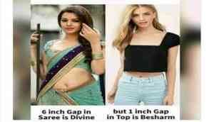 BJP spokesperson fought with Muslim journalist over saree and jeans on Twitter