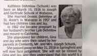 Stunning obituary: Woman's children exact revenge, 