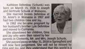 Stunning obituary: Woman's children exact revenge, 