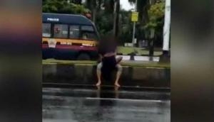 Video of a young couple having sex roadside on a divider at Mumbai's Marine Drive goes viral