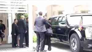 Donald Trump shows Kim Jong-un his £1.5m limo 'The Beast'