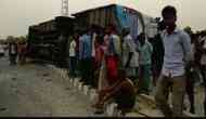 Uttar Pradesh: At least 17 dead, 35 left critically injured in a road accident after a speeding bus hits the divider; over turns in Mainpuri